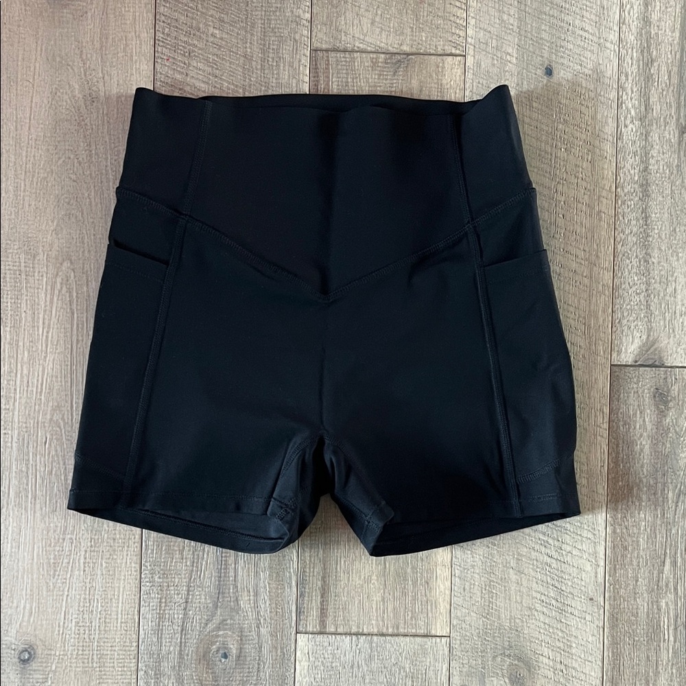 Spandex shorts with butt lifting compression size sm